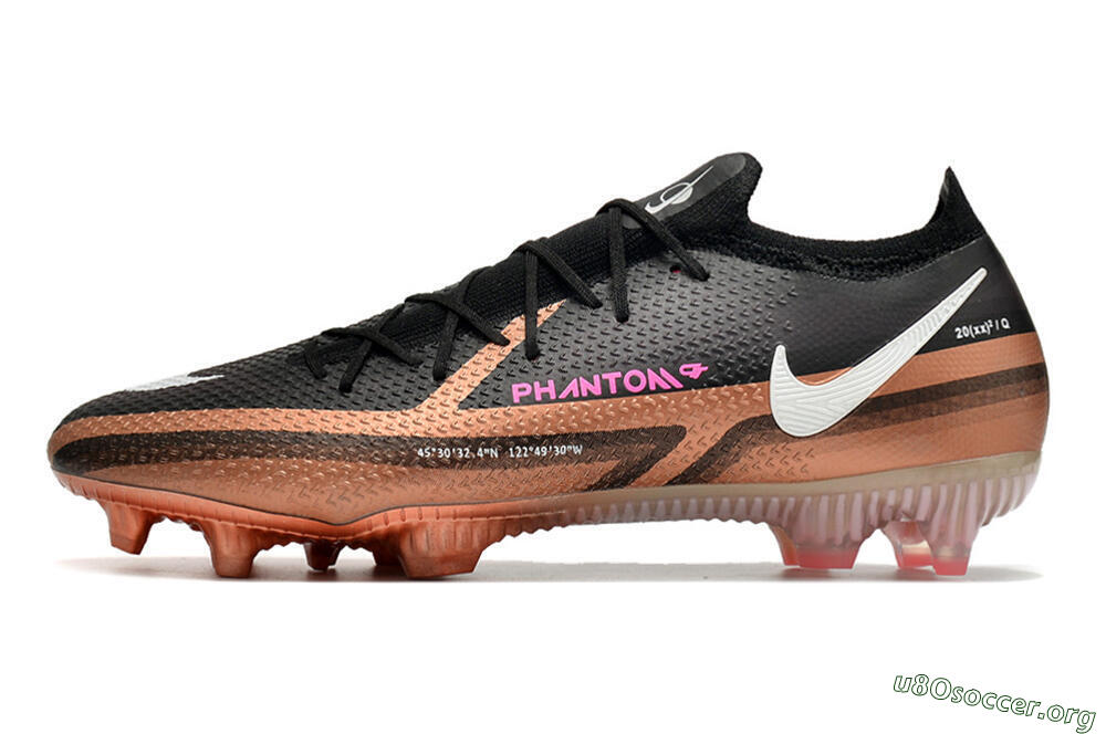 Nike Phantom GT Elite FG Football Boots - Black/Gold/White 3