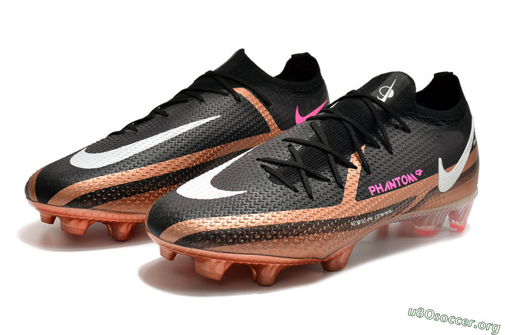 Nike Phantom GT Elite FG Football Boots - Black/Gold/White 5