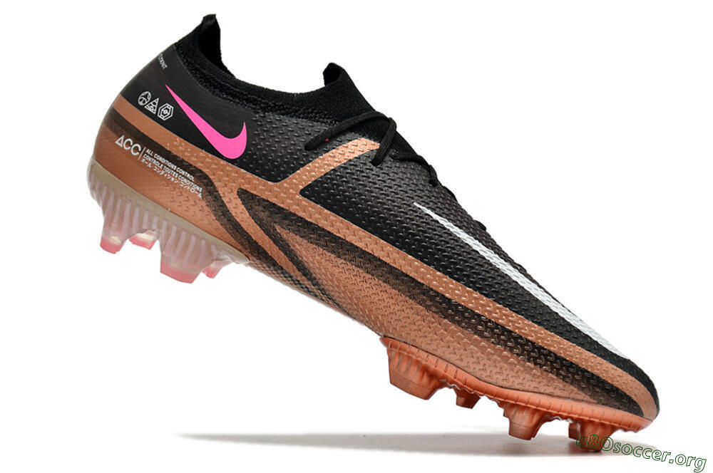 Nike Phantom GT Elite FG Football Boots - Black/Gold/White 7