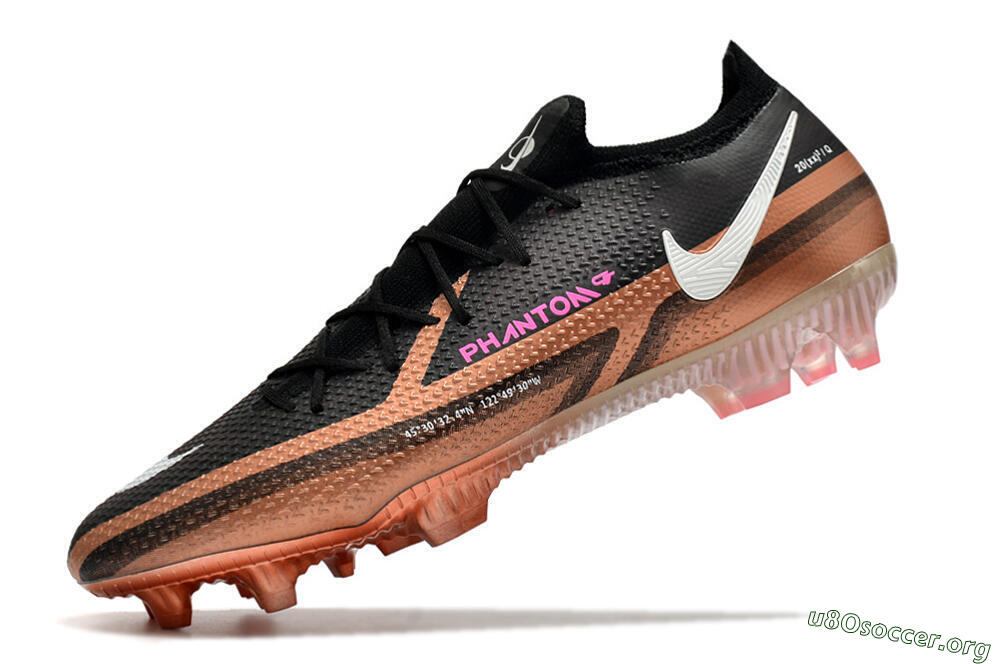 Nike Phantom GT Elite FG Football Boots - Black/Gold/White 8