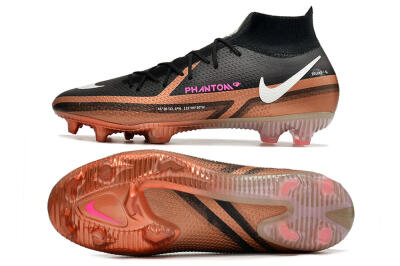 Nike Phantom GT 2 DF Elite FG Football Boots - Black/Gold/White
