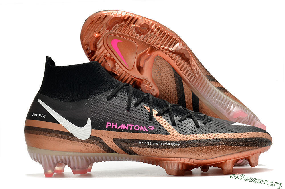 Nike Phantom GT 2 DF Elite FG Football Boots - Black/Gold/White 2
