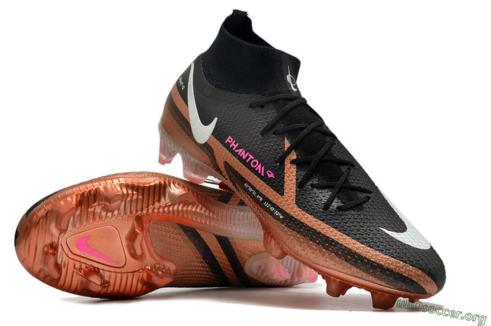 Nike Phantom GT 2 DF Elite FG Football Boots - Black/Gold/White 4