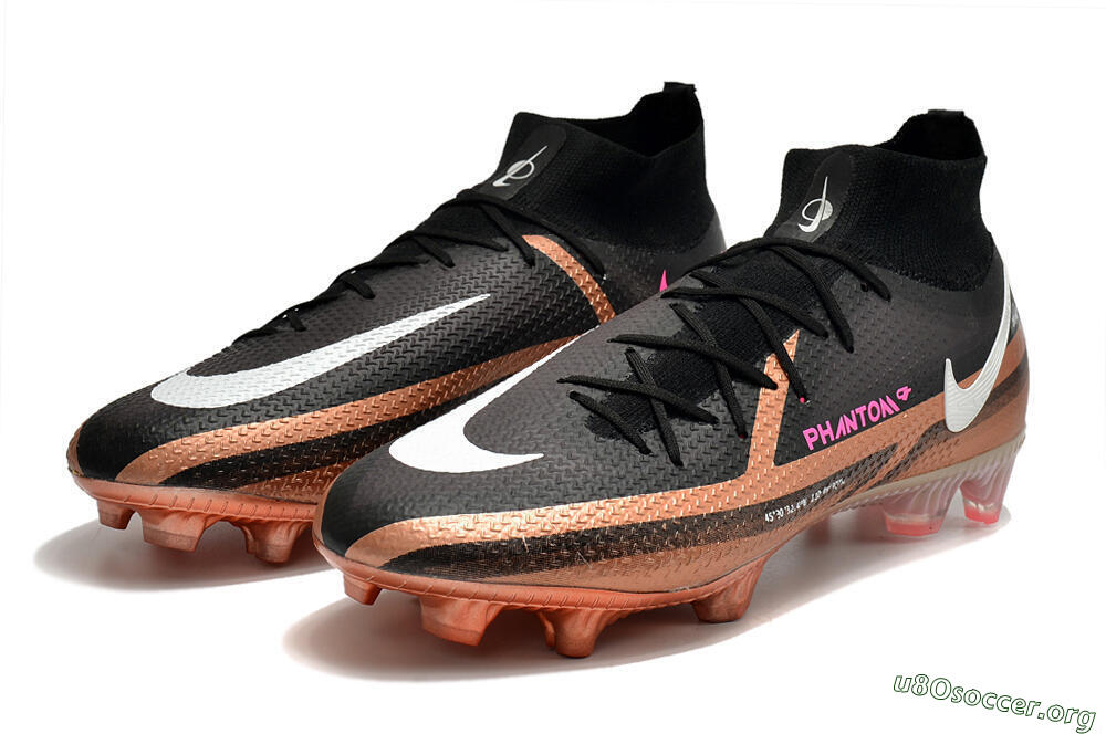 Nike Phantom GT 2 DF Elite FG Football Boots - Black/Gold/White 5