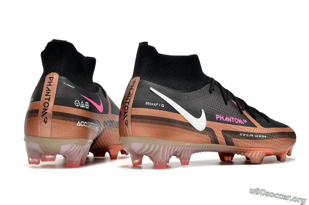 Nike Phantom GT 2 DF Elite FG Football Boots - Black/Gold/White 9