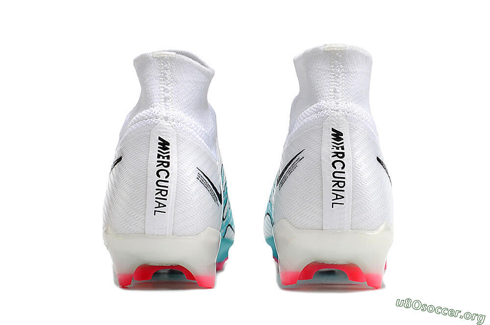 Nike Air Zoom Mercurial Superfly 9 Elite FG Football Boots - White/Blue/Pink 6