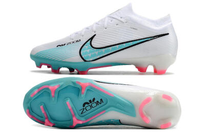 Nike Air Zoom Mercurial Vapor 15 Elite FG Football Boots - White/Blue/Pink