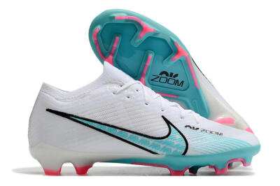 Nike Air Zoom Mercurial Vapor 15 Elite FG Football Boots - White/Blue/Pink