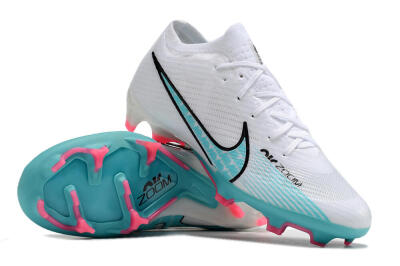 Nike Air Zoom Mercurial Vapor 15 Elite FG Football Boots - White/Blue/Pink