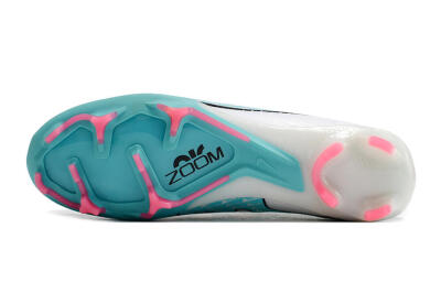 Nike Air Zoom Mercurial Vapor 15 Elite FG Football Boots - White/Blue/Pink