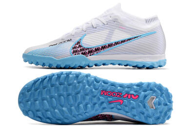 Nike Mercurial Vapor 15 Elite TF Football Shoes - White/Blue/Pink