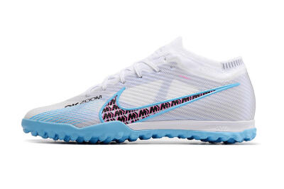Nike Mercurial Vapor 15 Elite TF Football Shoes - White/Blue/Pink