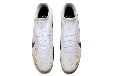 Nike Air Zoom Mercurial Superfly 9 Elite FG Football Boots - White/Black/Gold