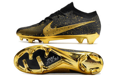 Nike Air Zoom Mercurial Vapor 15 Elite FG Football Boots - Black/Gold