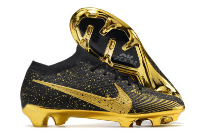 Nike Air Zoom Mercurial Vapor 15 Elite FG Football Boots - Black/Gold