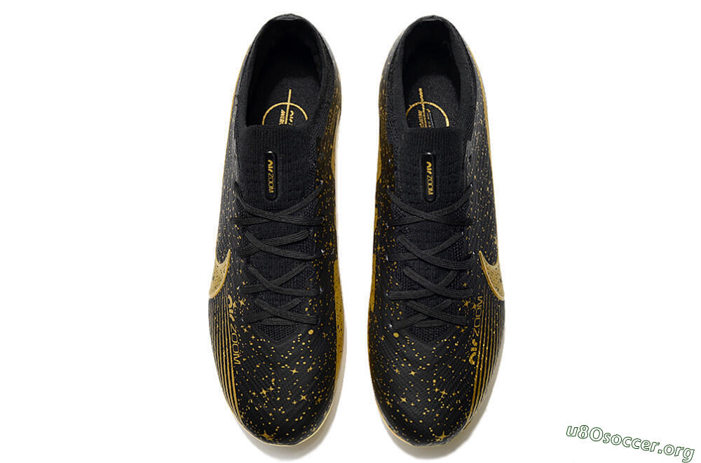 Nike Air Zoom Mercurial Vapor 15 Elite FG Football Boots - Black/Gold 5
