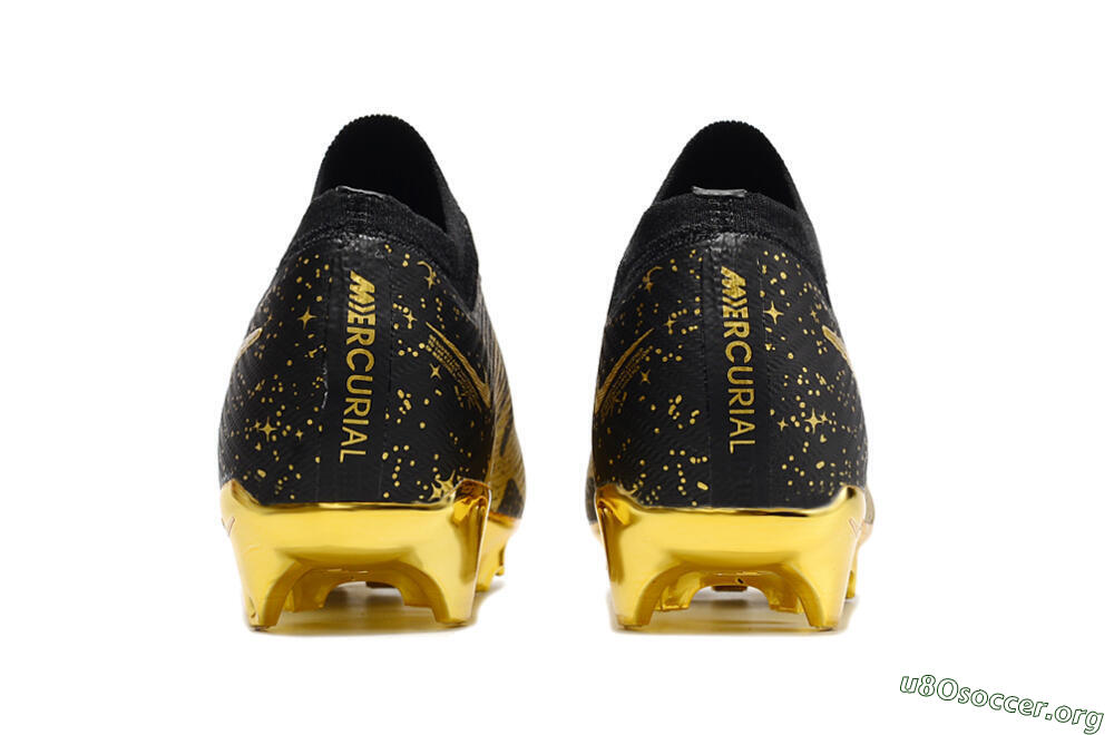 Nike Air Zoom Mercurial Vapor 15 Elite FG Football Boots - Black/Gold 6