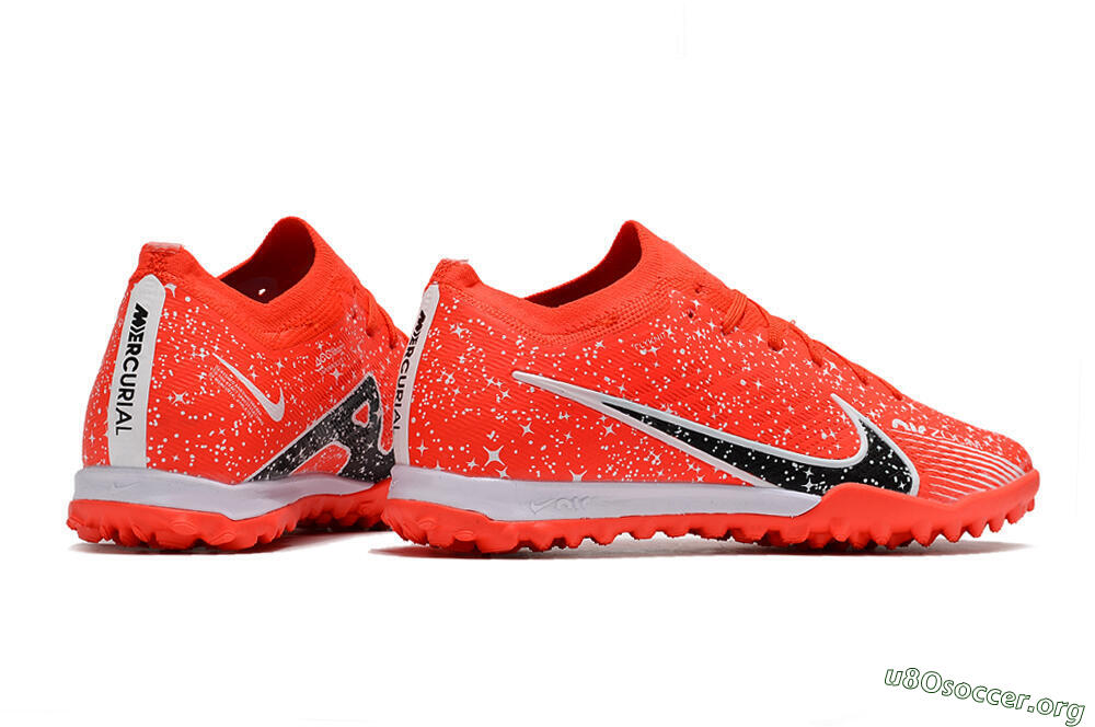 Nike Air Zoom Mercurial Vapor 15 Elidte TF Football Shoes - Red/Black/White 6