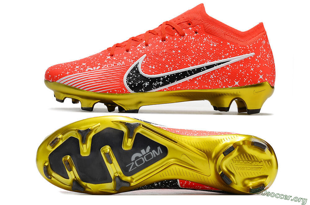 Nike Air Zoom Mercurial Vapor 15 Elite FG Football Boots - Red/Black/White 1