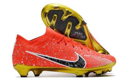 Nike Air Zoom Mercurial Vapor 15 Elite FG Football Boots - Red/Black/White