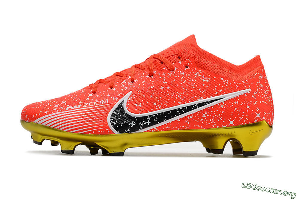 Nike Air Zoom Mercurial Vapor 15 Elite FG Football Boots - Red/Black/White 3