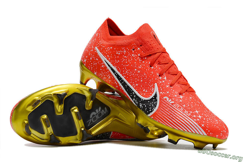 Nike Air Zoom Mercurial Vapor 15 Elite FG Football Boots - Red/Black/White 0