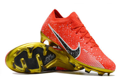 Nike Air Zoom Mercurial Vapor 15 Elite FG Football Boots - Red/Black/White