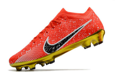 Nike Air Zoom Mercurial Vapor 15 Elite FG Football Boots - Red/Black/White