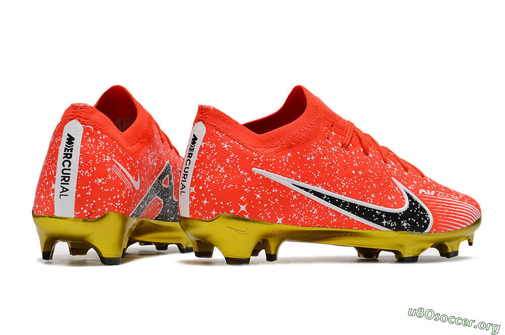 Nike Air Zoom Mercurial Vapor 15 Elite FG Football Boots - Red/Black/White 6
