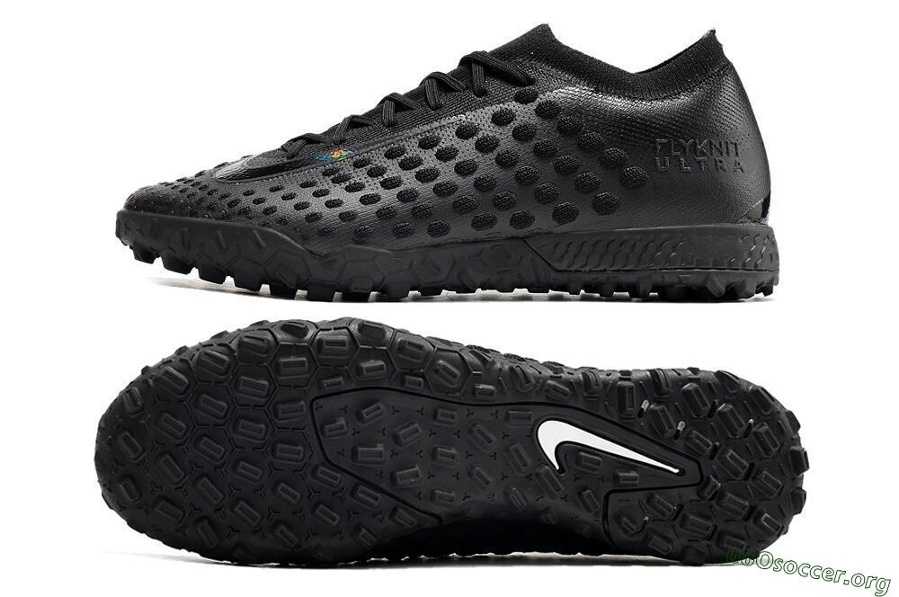 Nike Phantom Ultra Venom TF Football Shoes - Black/White 1
