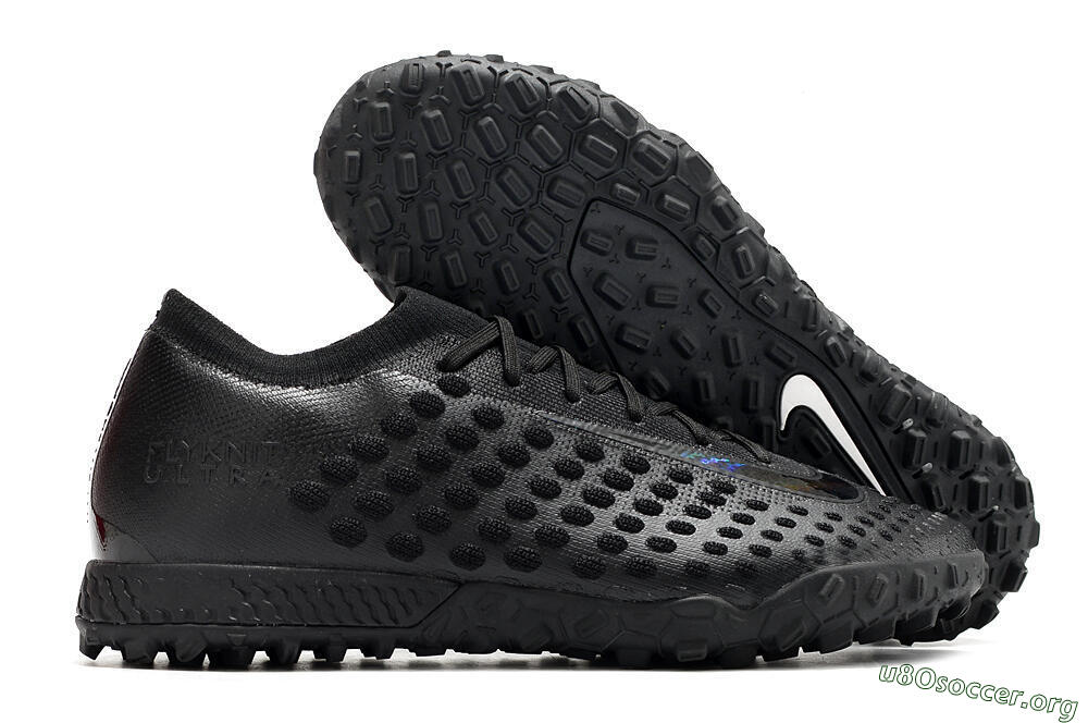 Nike Phantom Ultra Venom TF Football Shoes - Black/White 2