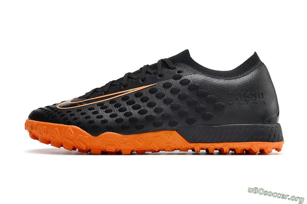 Nike Phantom Ultra Venom TF Football Shoes - Black/Orange 3