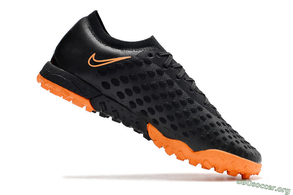 Nike Phantom Ultra Venom TF Football Shoes - Black/Orange 4