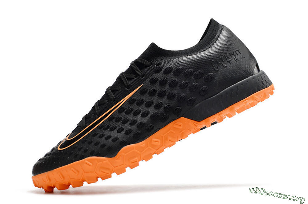 Nike Phantom Ultra Venom TF Football Shoes - Black/Orange 5