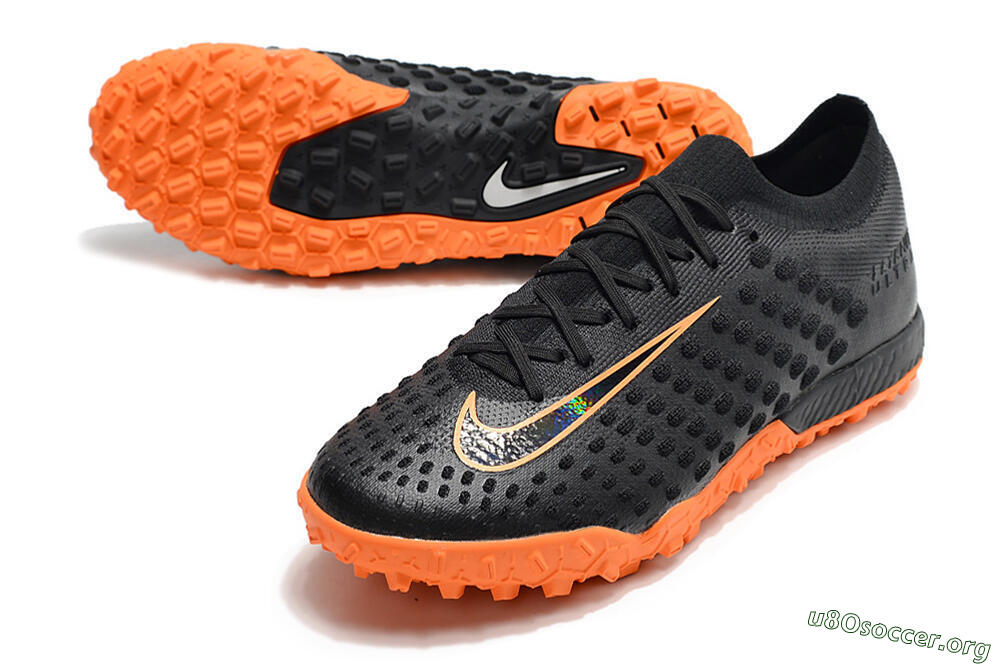 Nike Phantom Ultra Venom TF Football Shoes - Black/Orange 0