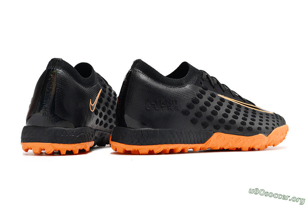 Nike Phantom Ultra Venom TF Football Shoes - Black/Orange 6
