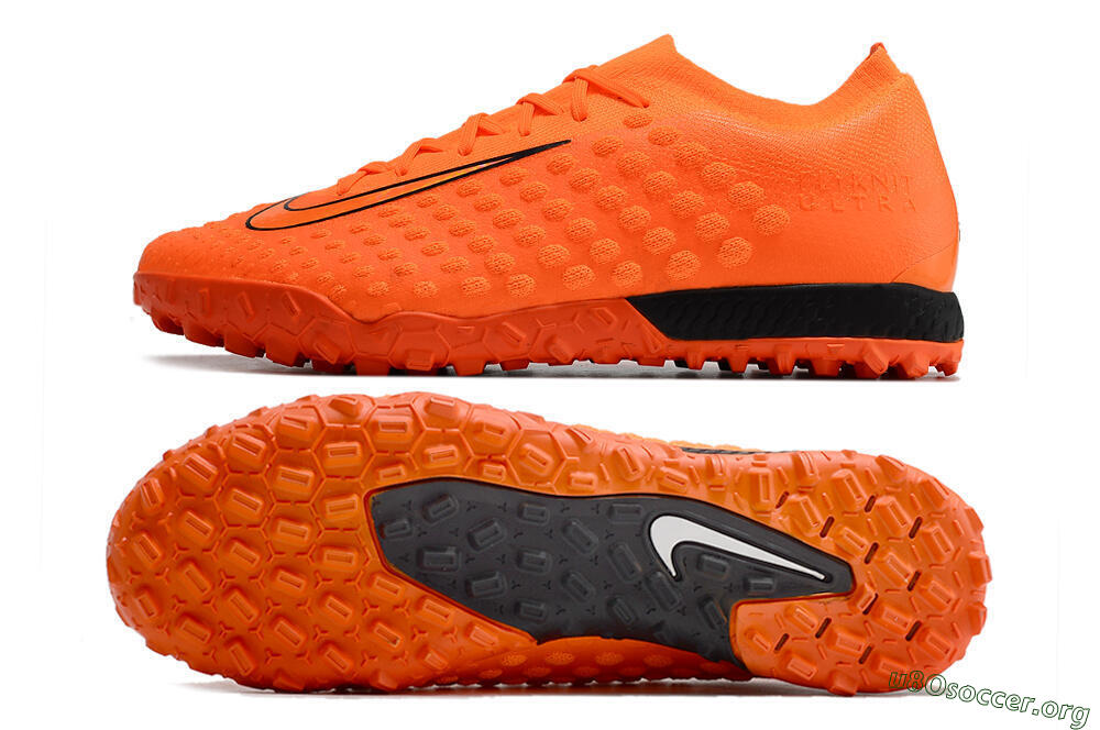 Nike Phantom Ultra Venom TF Football Shoes - Orange/Black 1
