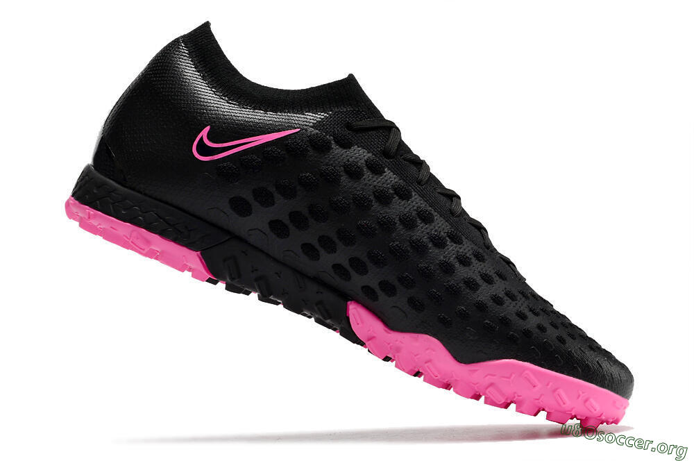 Nike Phantom Ultra Venom TF Football Shoes - Black/Pink 4