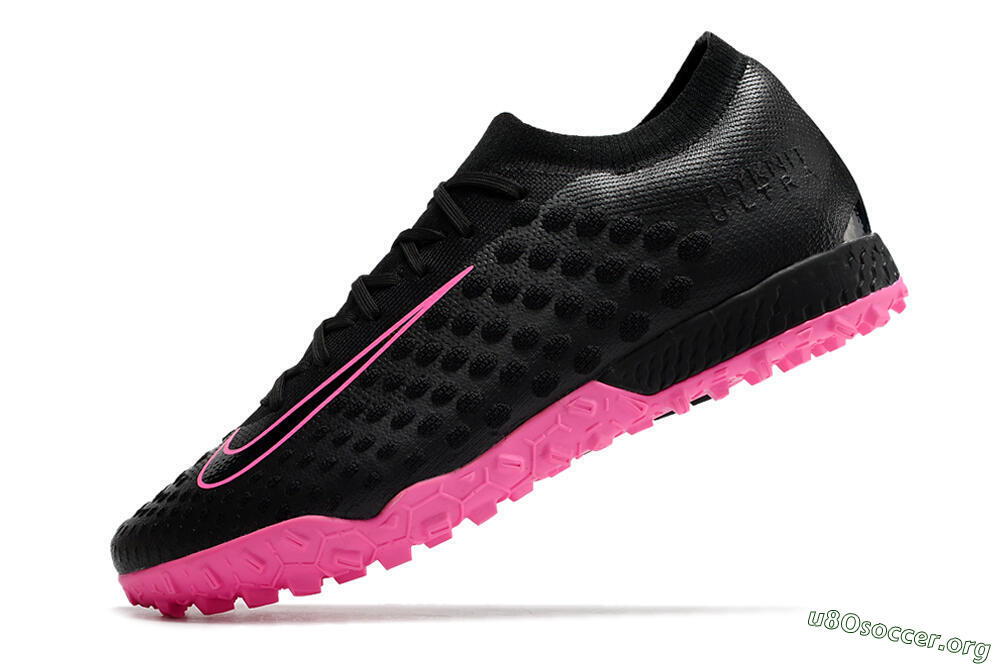Nike Phantom Ultra Venom TF Football Shoes - Black/Pink 5
