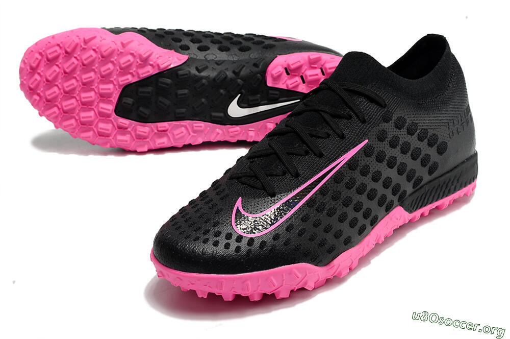 Nike Phantom Ultra Venom TF Football Shoes - Black/Pink 0