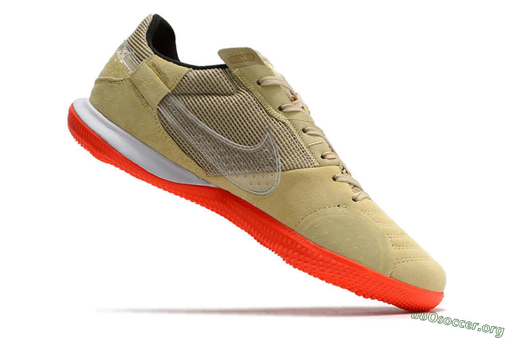 Nike Streetgato IC Football Shoes - Brown/Red/White 4