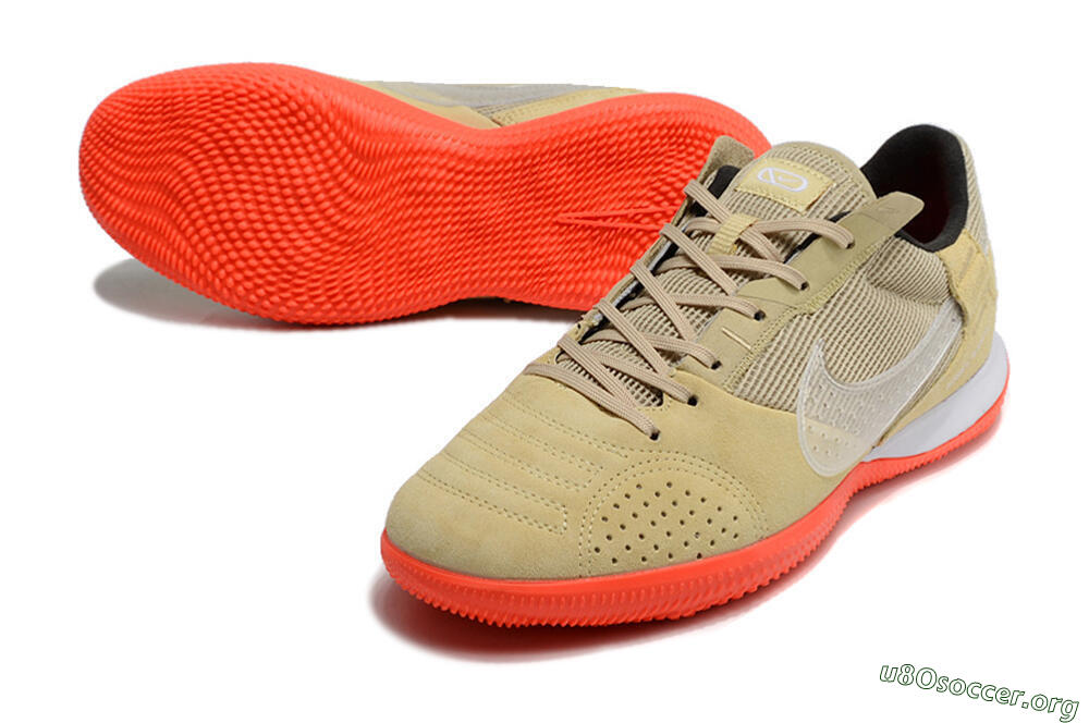 Nike Streetgato IC Football Shoes - Brown/Red/White 0