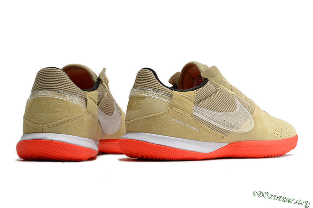 Nike Streetgato IC Football Shoes - Brown/Red/White 6