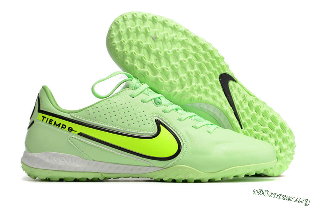 Nike React Tiempo Legend 9 Pro TF Football Shoes - Green/Black 2