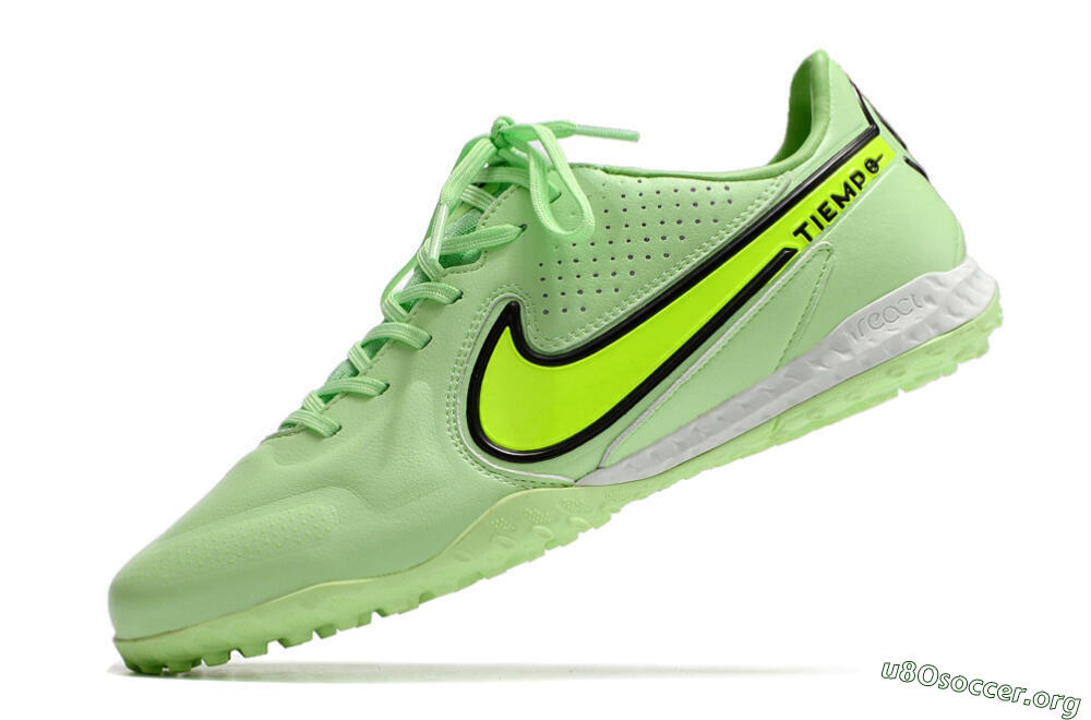 Nike React Tiempo Legend 9 Pro TF Football Shoes - Green/Black 5
