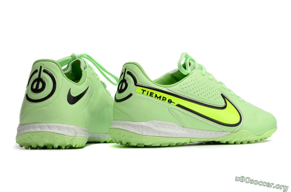 Nike React Tiempo Legend 9 Pro TF Football Shoes - Green/Black 6