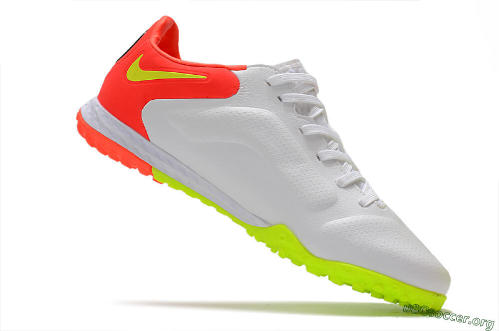 Nike React Tiempo Legend 9 Pro TF Football Shoes - White/Red/Yellow 4