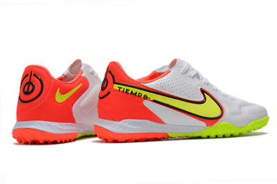 Nike React Tiempo Legend 9 Pro TF Football Shoes - White/Red/Yellow