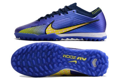 Nike Air Zoom Mercurial Vapor 15 Elite TF Football Shoes - Blue/Green/Yellow