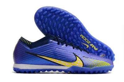 Nike Air Zoom Mercurial Vapor 15 Elite TF Football Shoes - Blue/Green/Yellow